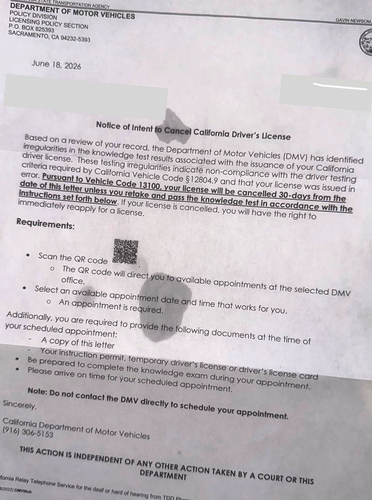 CA DMV Demands Retest For 11,000 Licensed Drivers