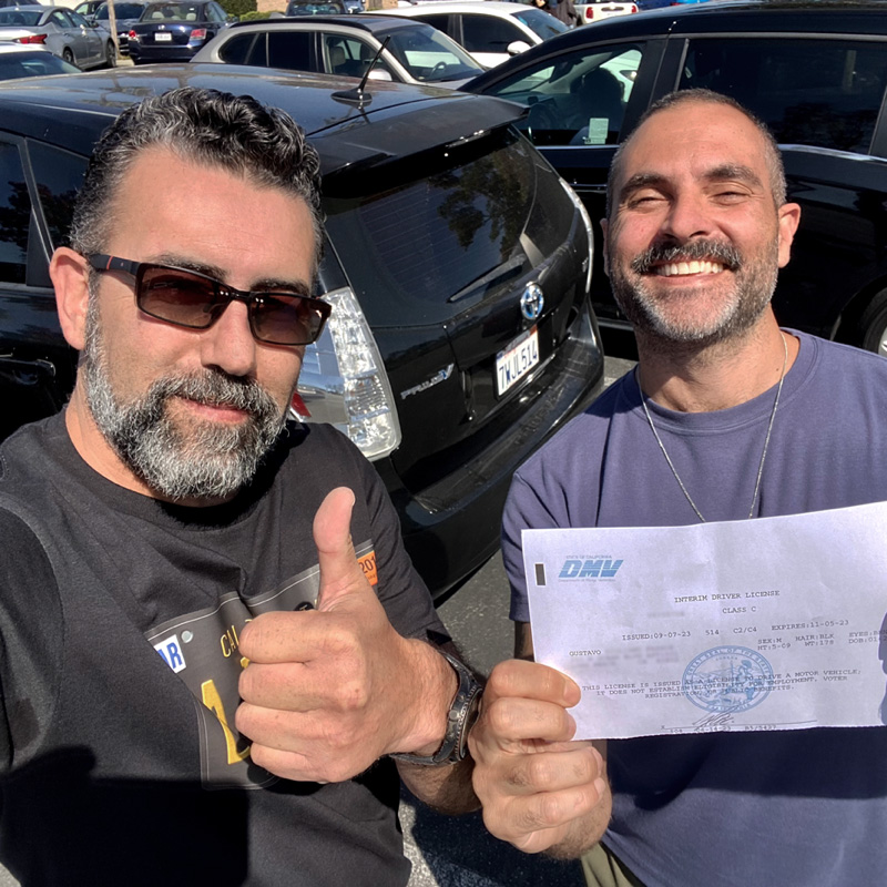 Three sessions from Beverly Hills to Long Beach — passed on the second try